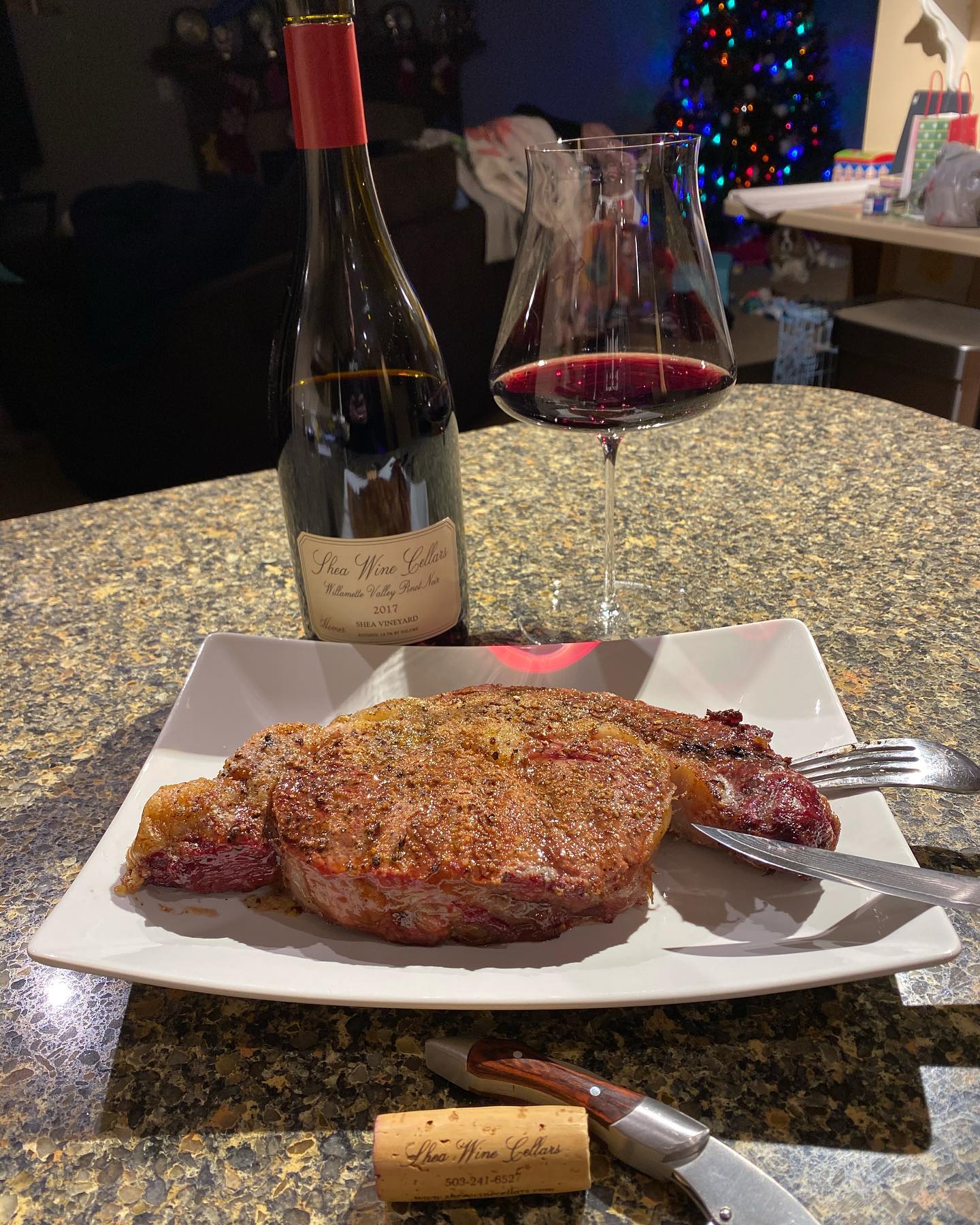 Santa Pro tip: leave bubbles! Last night Santa left me some amazing Pinot glasses along…