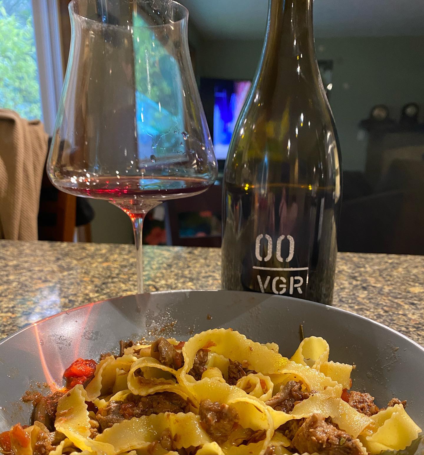 Tonight for dinner was a beef ragu with pappardelle noodles. The recipe called for dice…