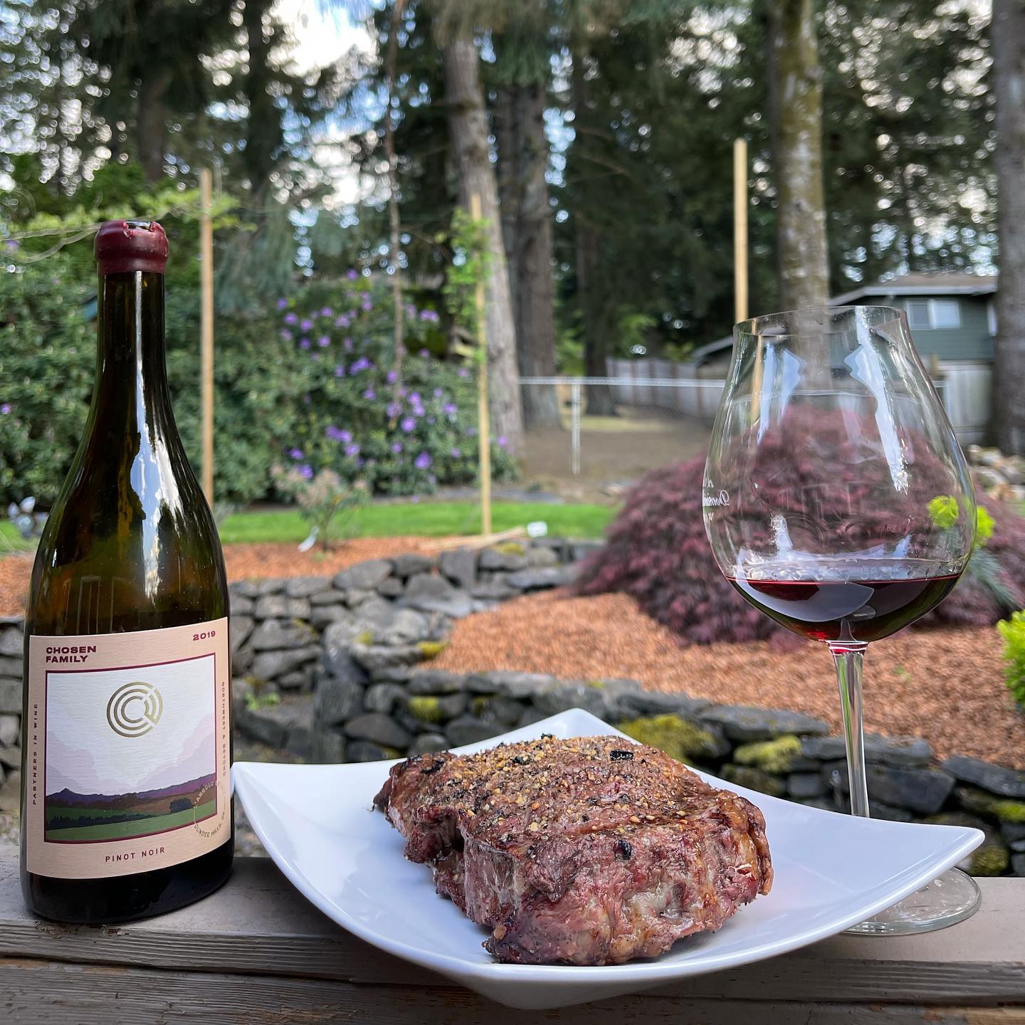 It’s Friday night! Time to fire up the Traeger and get a big ‘ole Ribeye going with a 2…