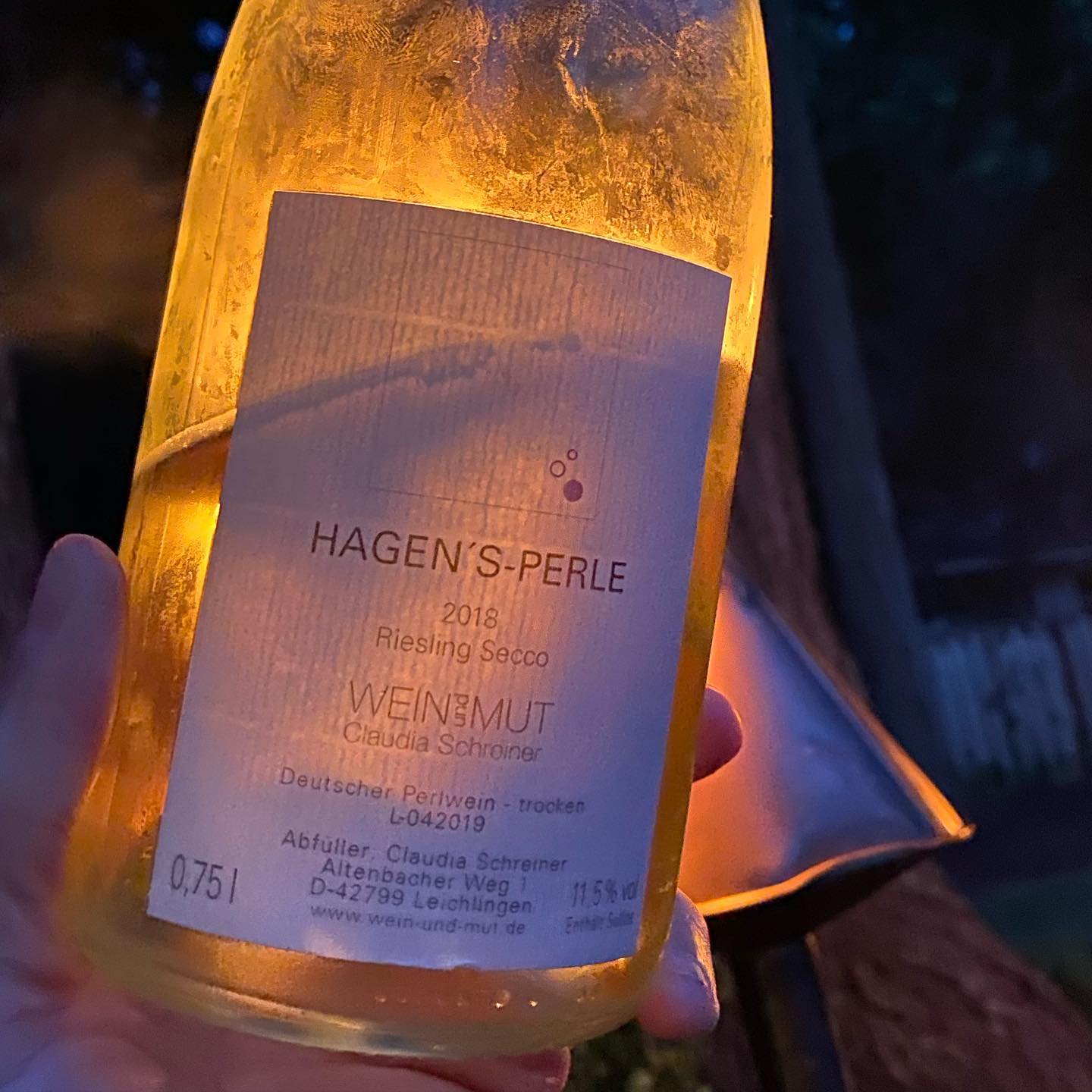 Last night was a first for me in trying a Riesling Secco. The bubbles lasted for a tiny…