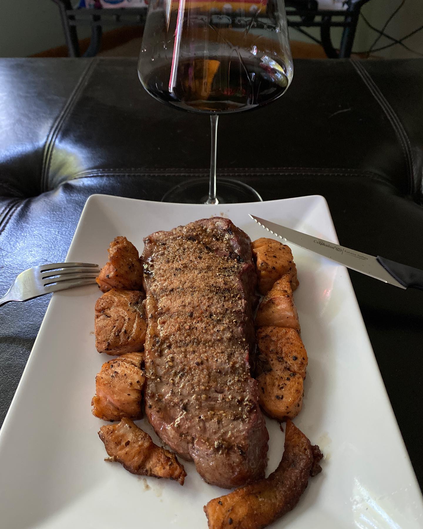 Wino Wednesday is turf and surf with a California Zin while watching Uncorked on Netflix.