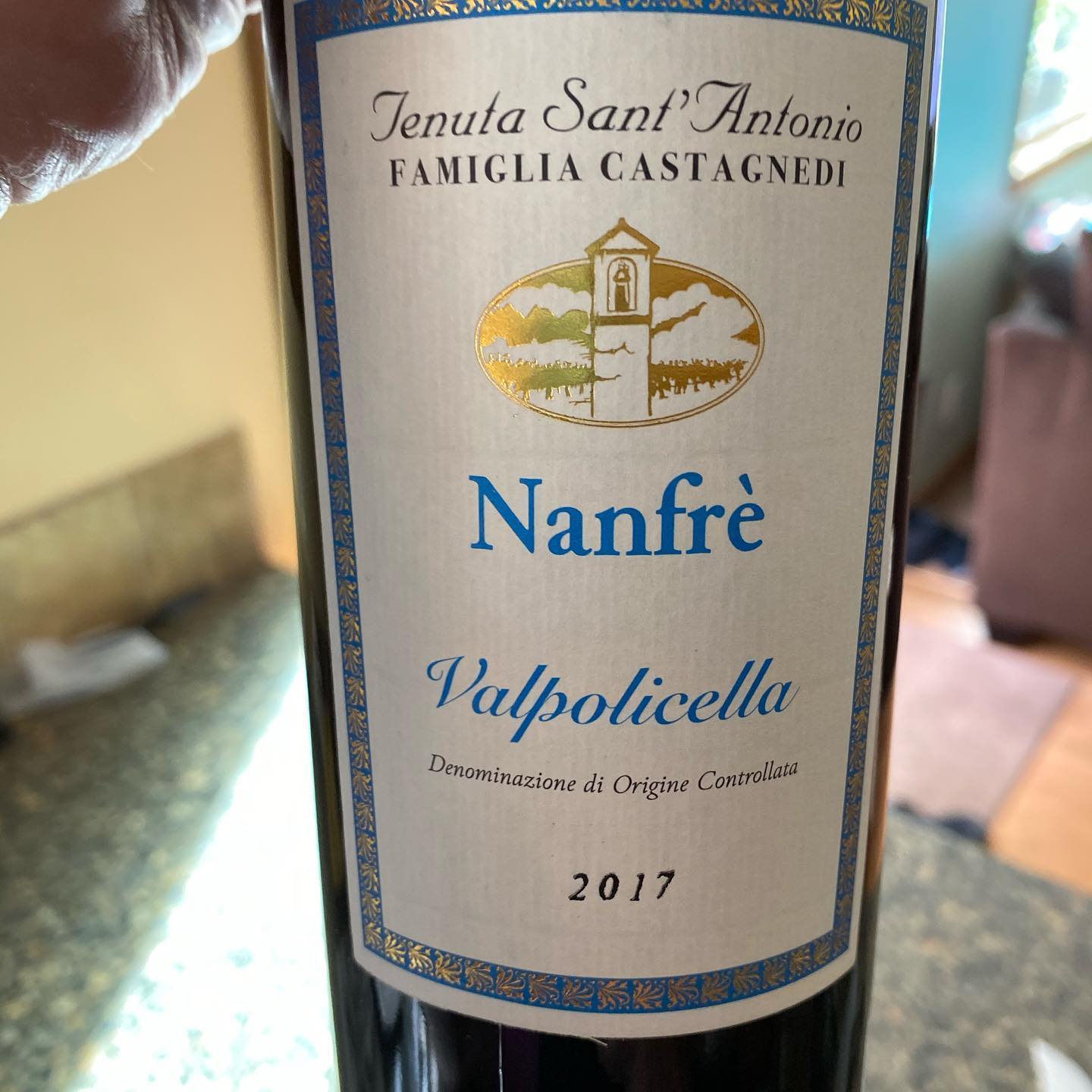 Tonight I am enjoying this Nanfre Valpolicella from Italy. 70% Corvina and 30% Rondinel…
