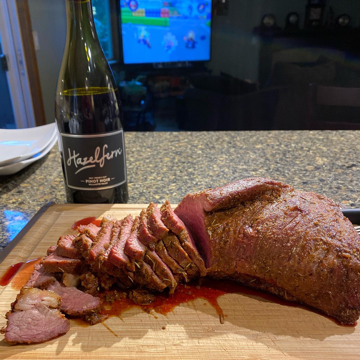 Beef and wine 😋