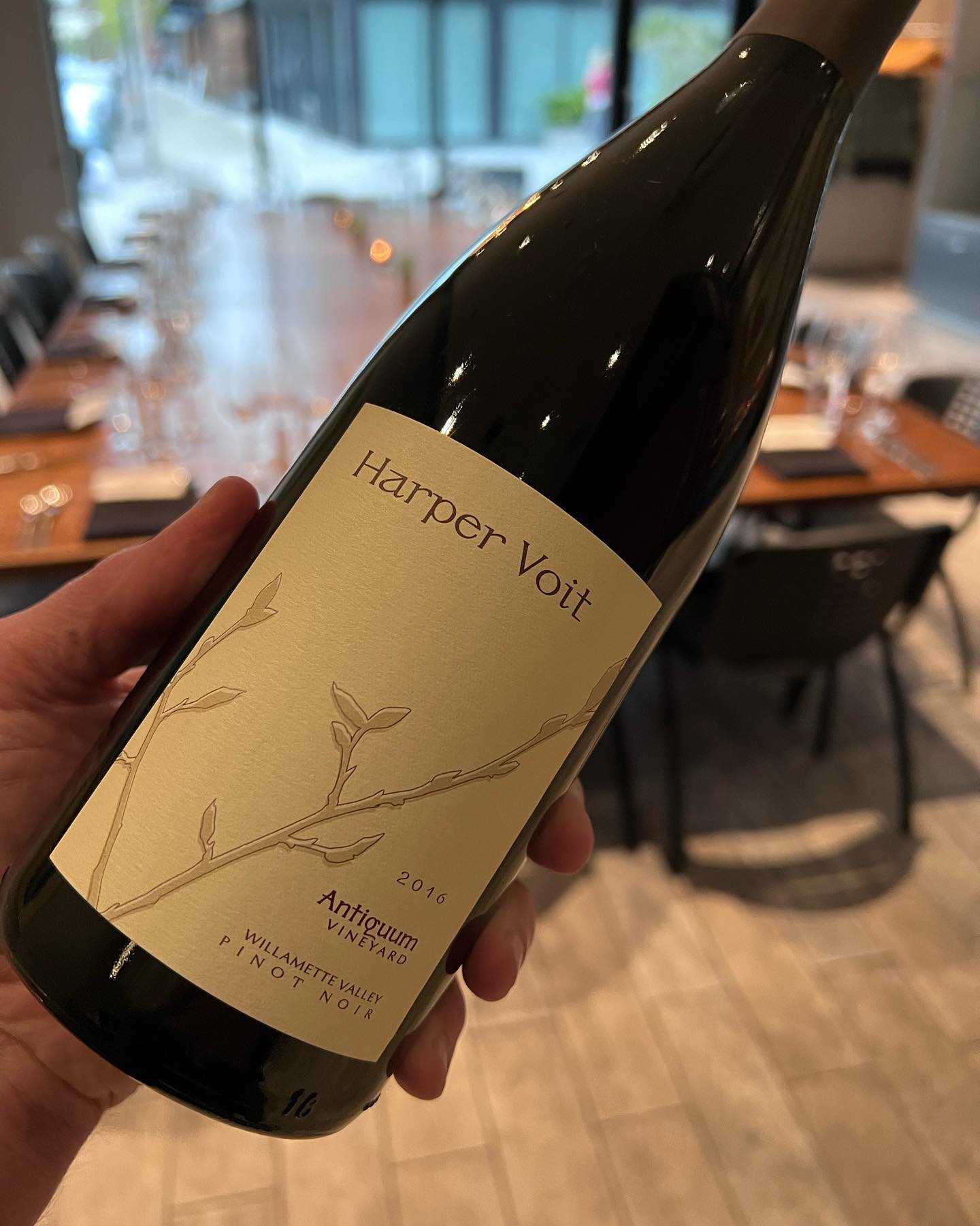 The final wine from last Friday's dinner was the 2016 Harper Voit Antiquum Pinot Noir. …