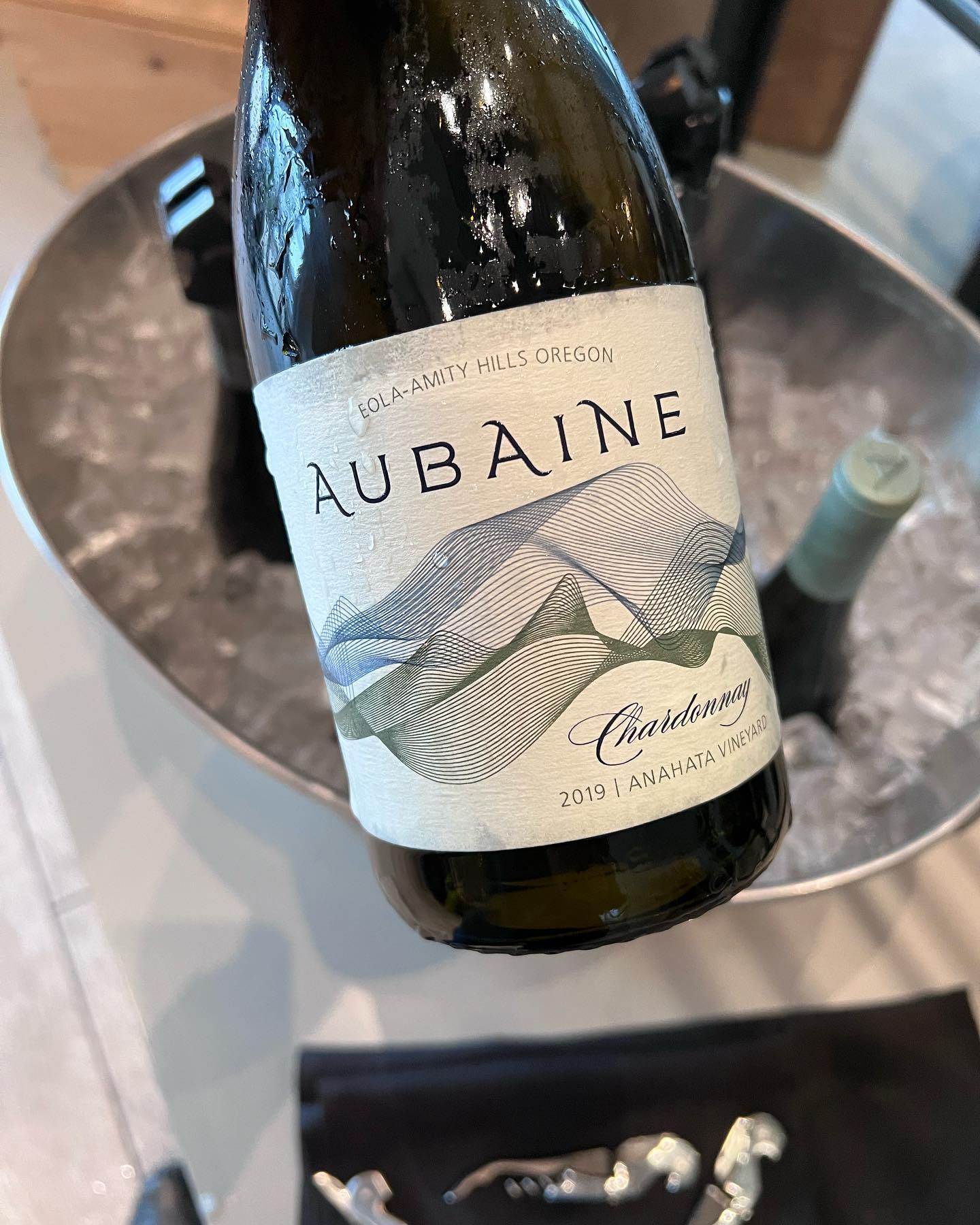 The second wine from Friday night’s dinner was the 2019 Aubaine Chardonnay from the Ana…